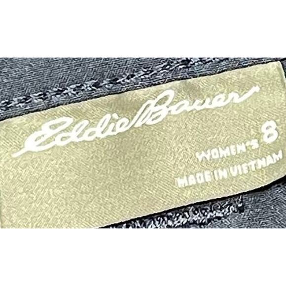 Eddie Bauer Pants Womens Size 8 Blue Cropped Outdoors Gorpcore Hiking Camping - Picture 3 of 5